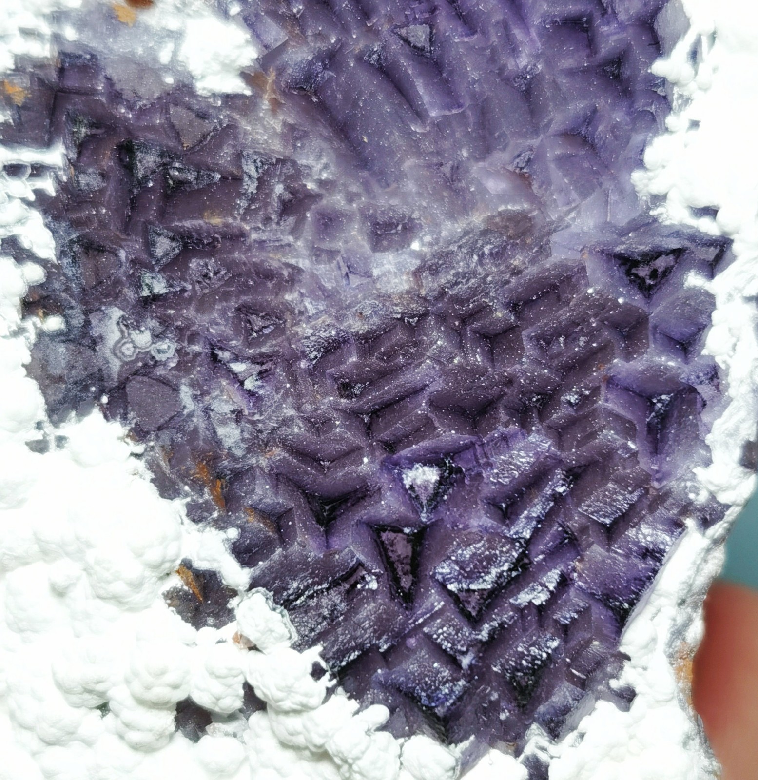 Rare Purple Fluorite Mineral Specimen China