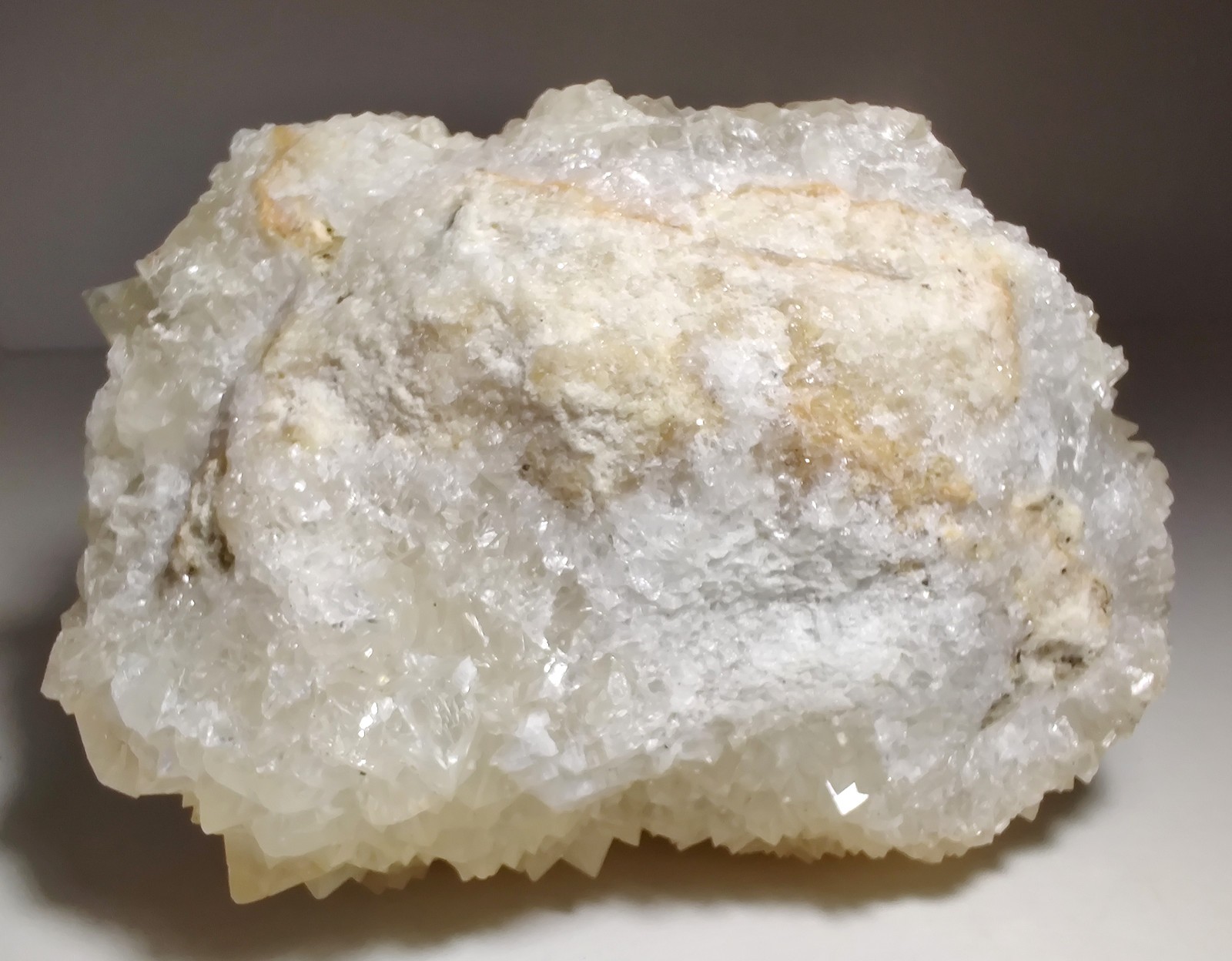 Calcite crystals, large, fluorescent. Central Java, Indonesia. 843 grams.
