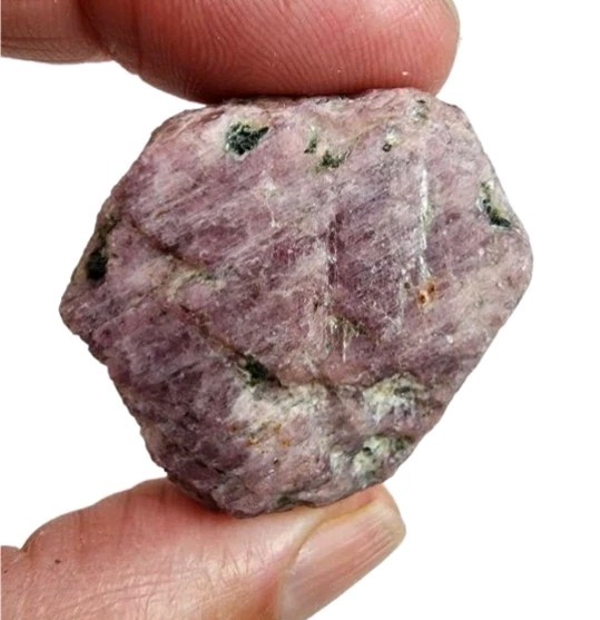 Ruby Hex Natural Stone Brazil 30.4 grams.