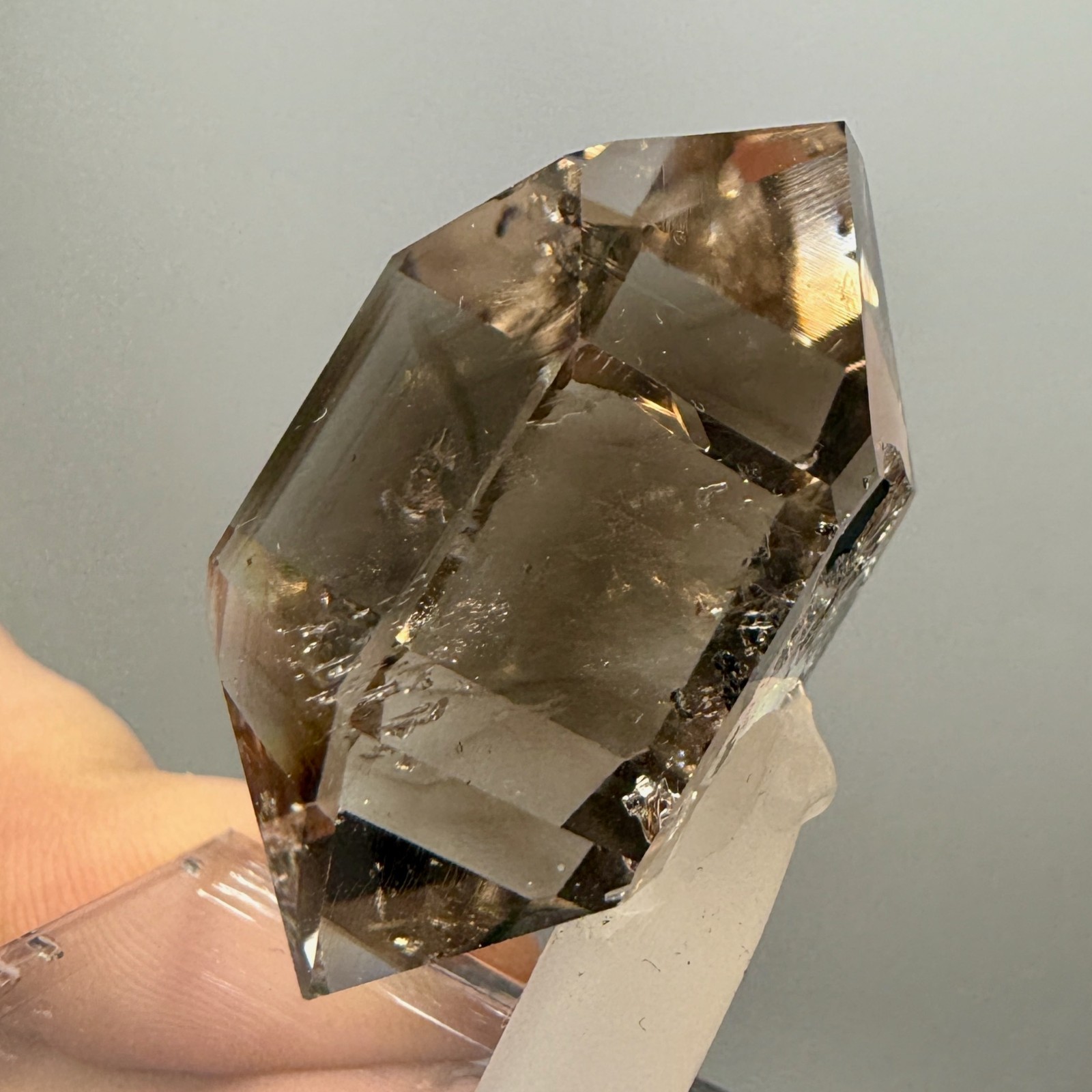 Huge Smoky Herkimer Diamond Gem w/ Sharp Phantoms, A-Grade Clarity