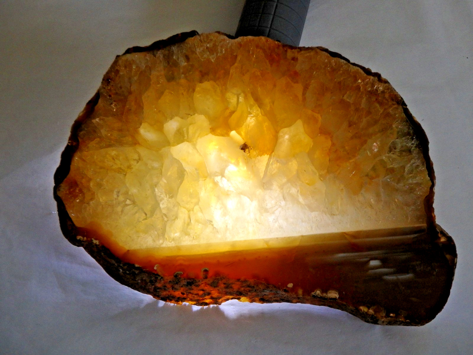 Crystal Stunning Quartz Slice 1 lb. 2 ounces 3/4″ thick Brazil Polished