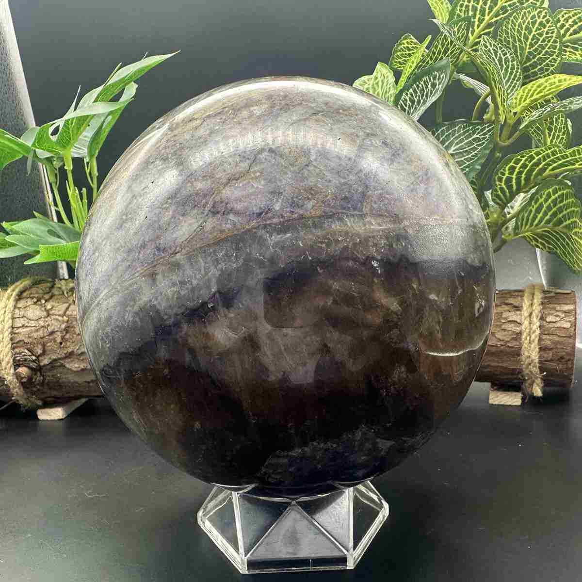 4460g Natural Fluorite Quartz Sphere Crystal Energy Ball Reiki Healing Gem