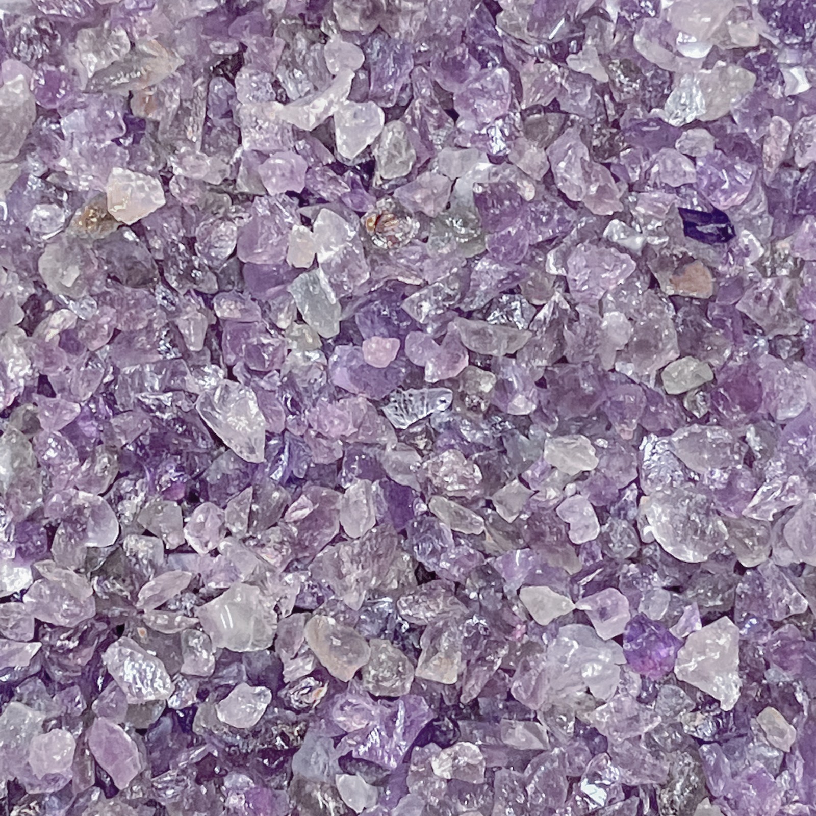 Crushed Amethyst Chips with Minor Smoky Quartz Chips, 2mm-4mm, CLOSEOUT DEAL