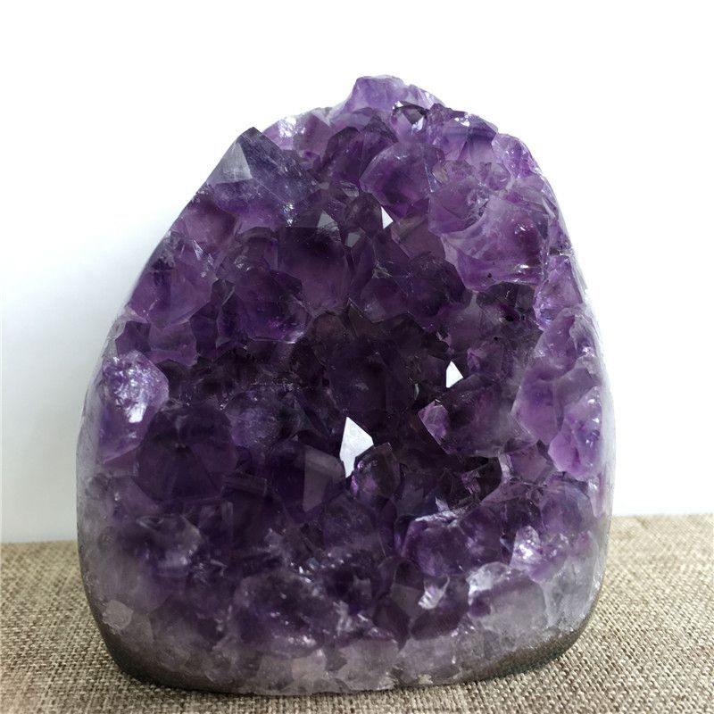 Natural Amethyst Quartz Crystal Cluster Healing Stone Geode Specimen Collections