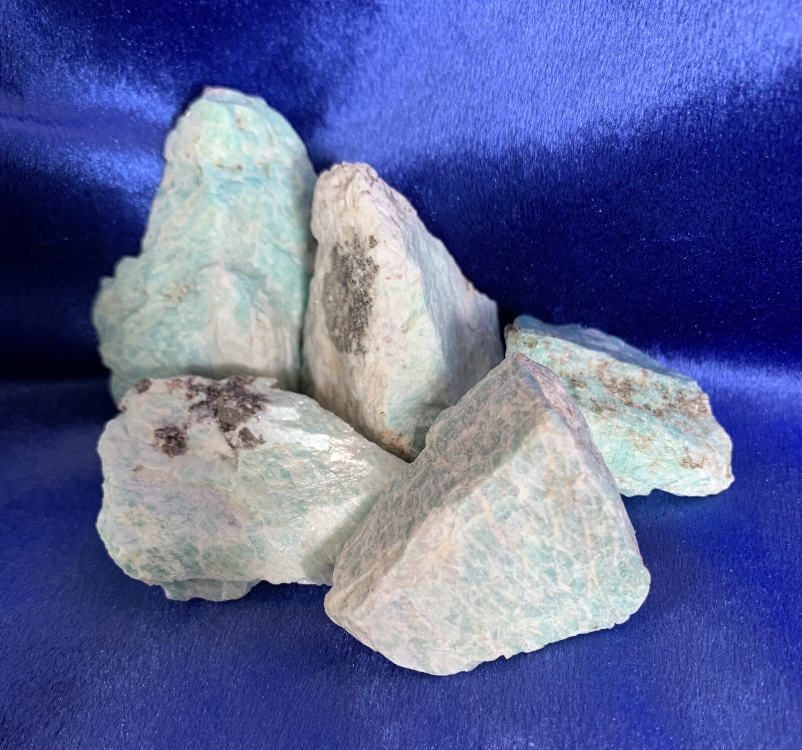 Raw Rough Amazonite Gemstone Large Matrixes Healing Energy Crystals 1 piece