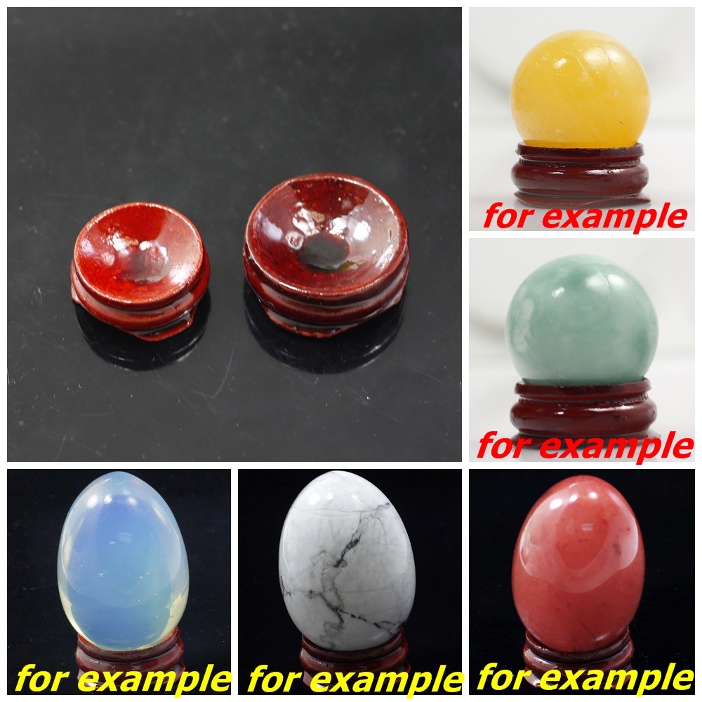 Wood Stand Display Egg Stand Sphere Ball Set 1 pc 26mm 32mm Free Shipping