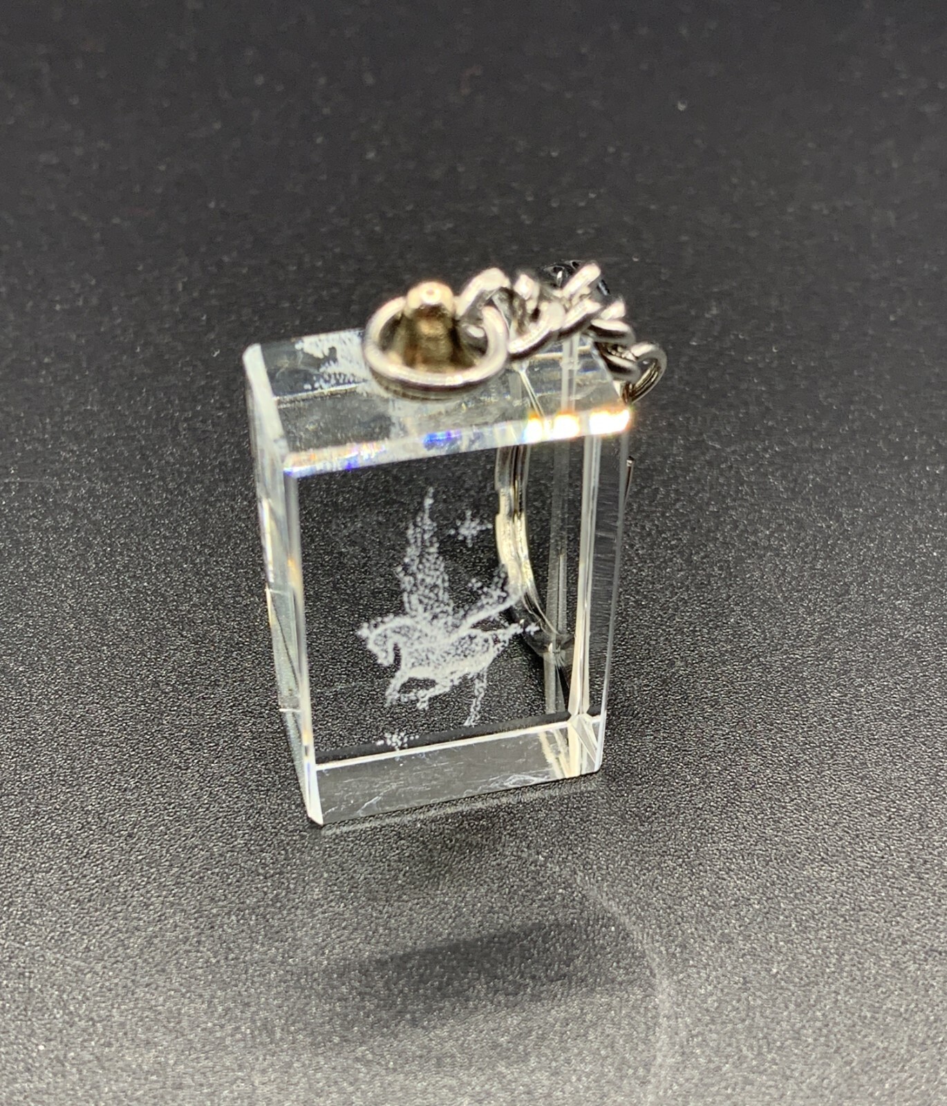 3D Laser Etched Pegasus Key Chain 1.25″ x .75″x 7/16″