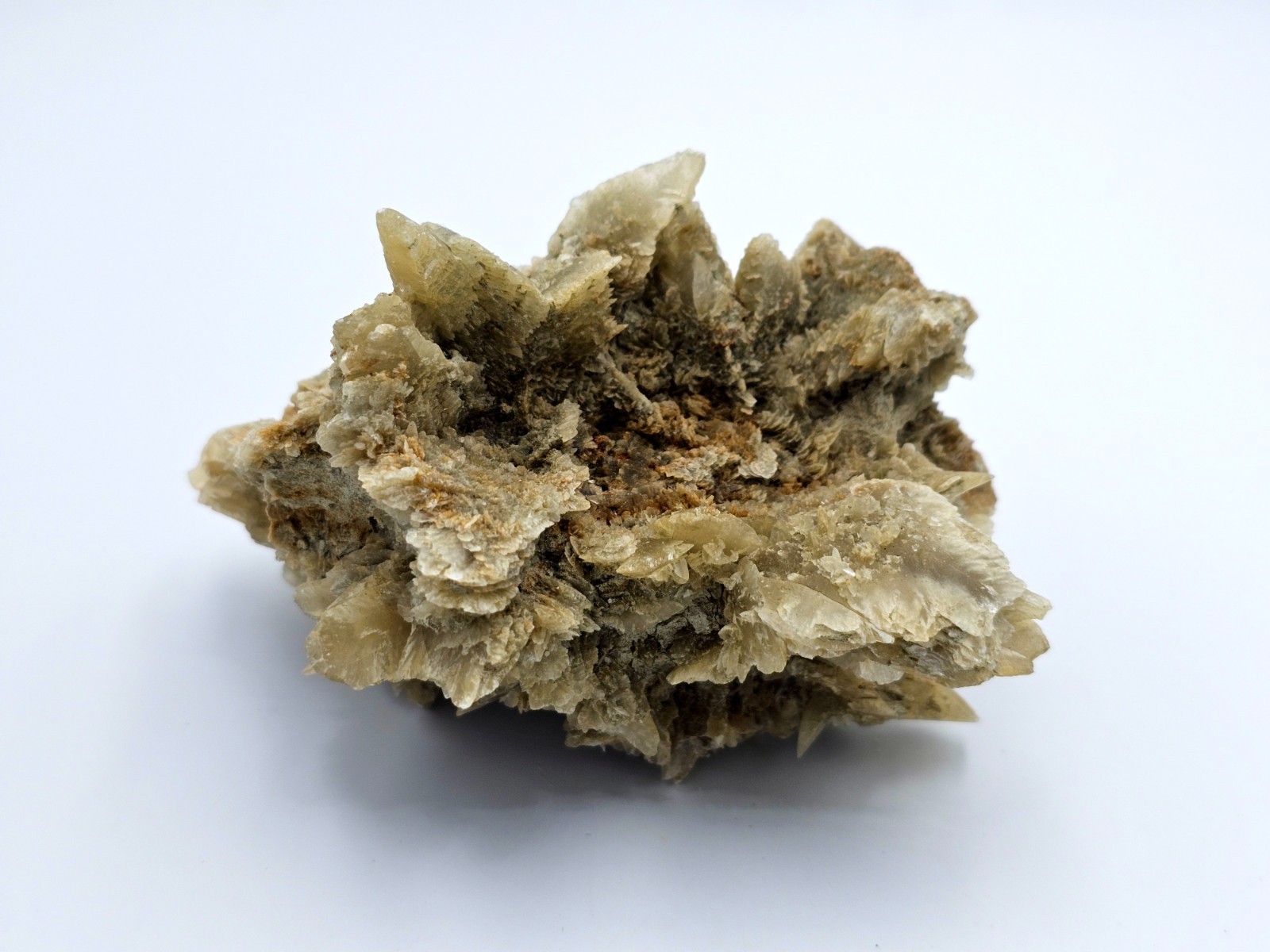 Gypsum crystal, Desert Rose 208 g – a unique Ukrainian sample with fluorescent