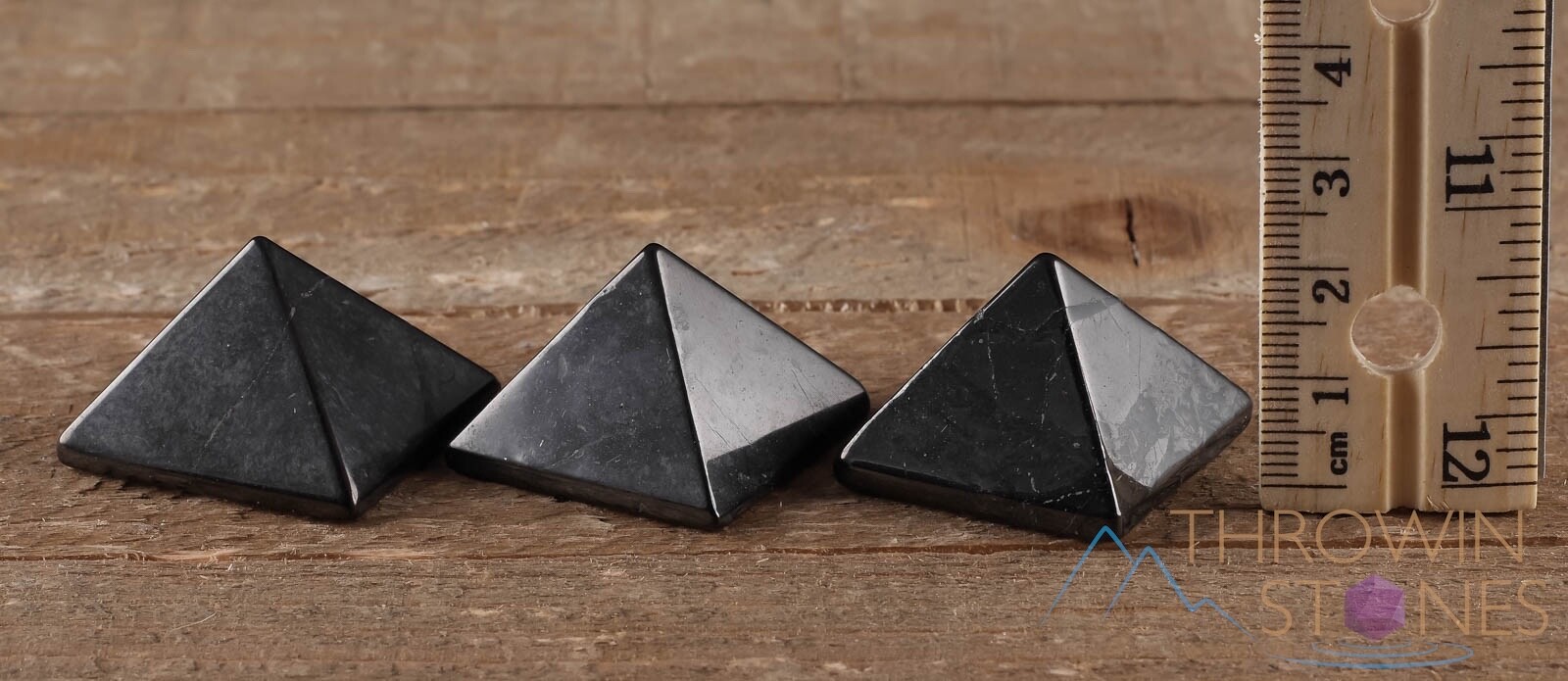 SHUNGITE Crystal Pyramid – EMF Protection, Sacred Geometry, Metaphysical, E0308