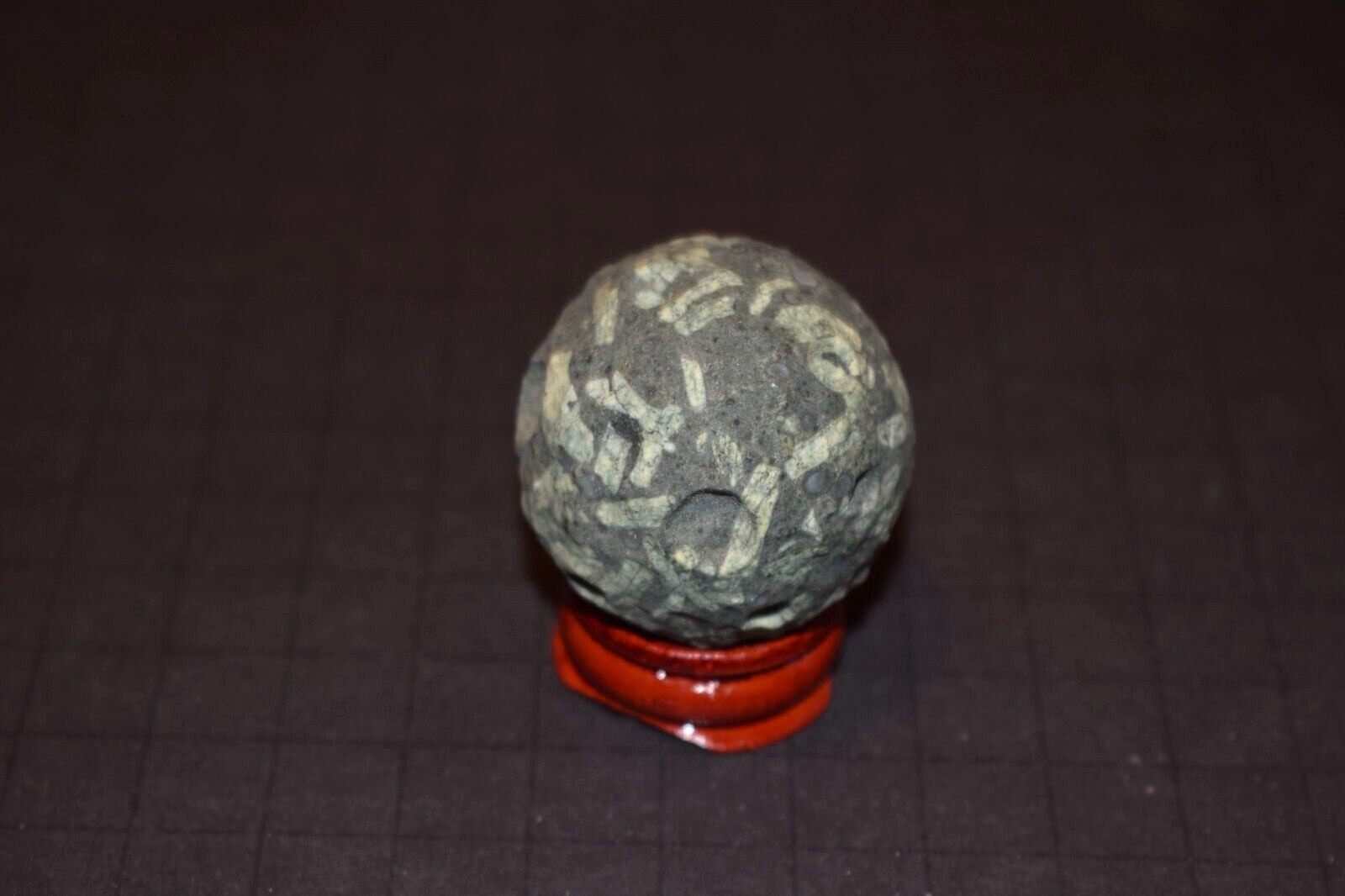 Unique Moon Ruff Creator Texture Clay or Stone Toy Marble Bolder Size 1.578″