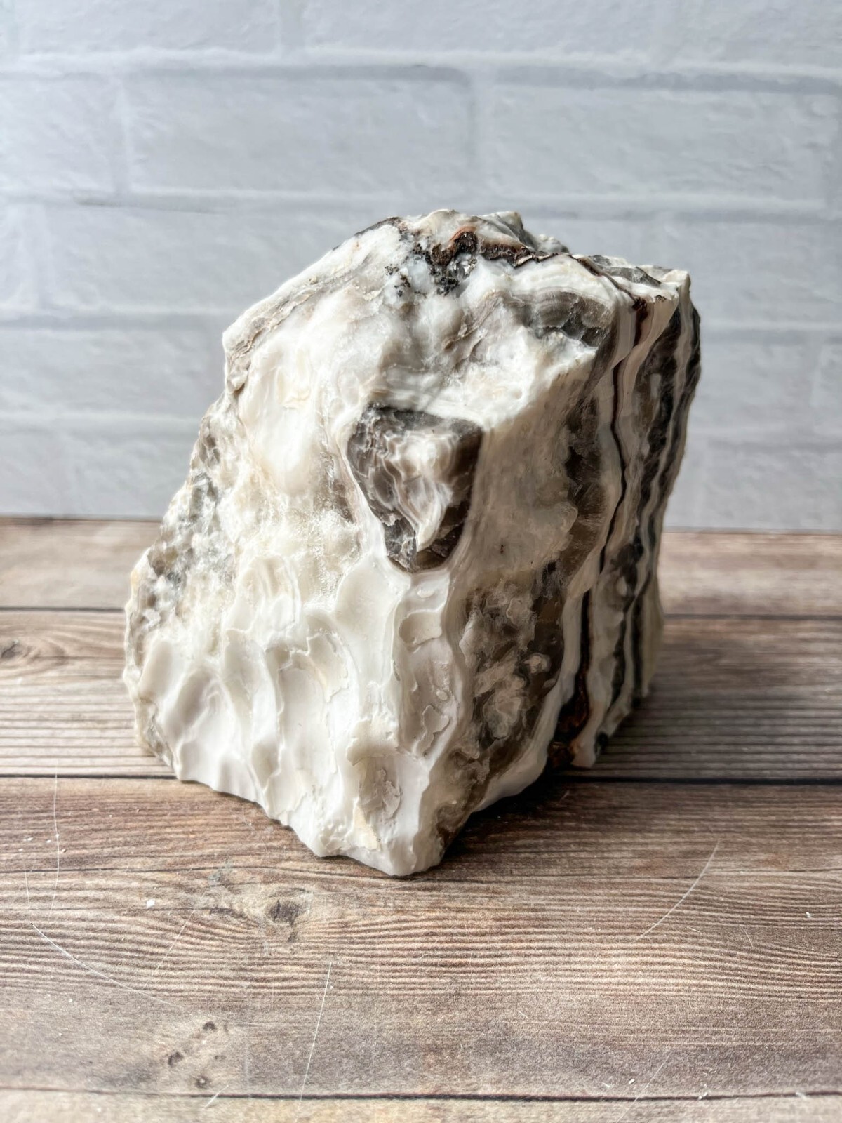 Zebra Calcite , 4 lb 8.6oz Mexican Raw Rough