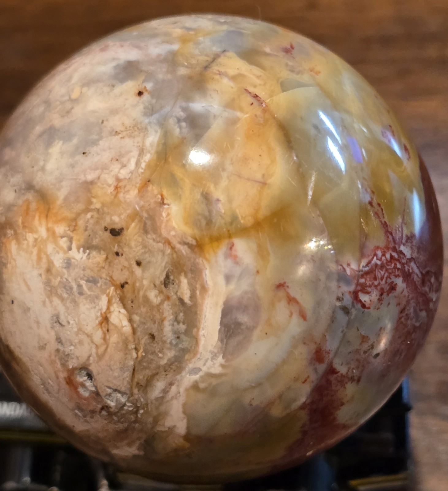 2½” Polished Marble Granite Stone Ball Sphere Orb Multicolor Cream Paperweight