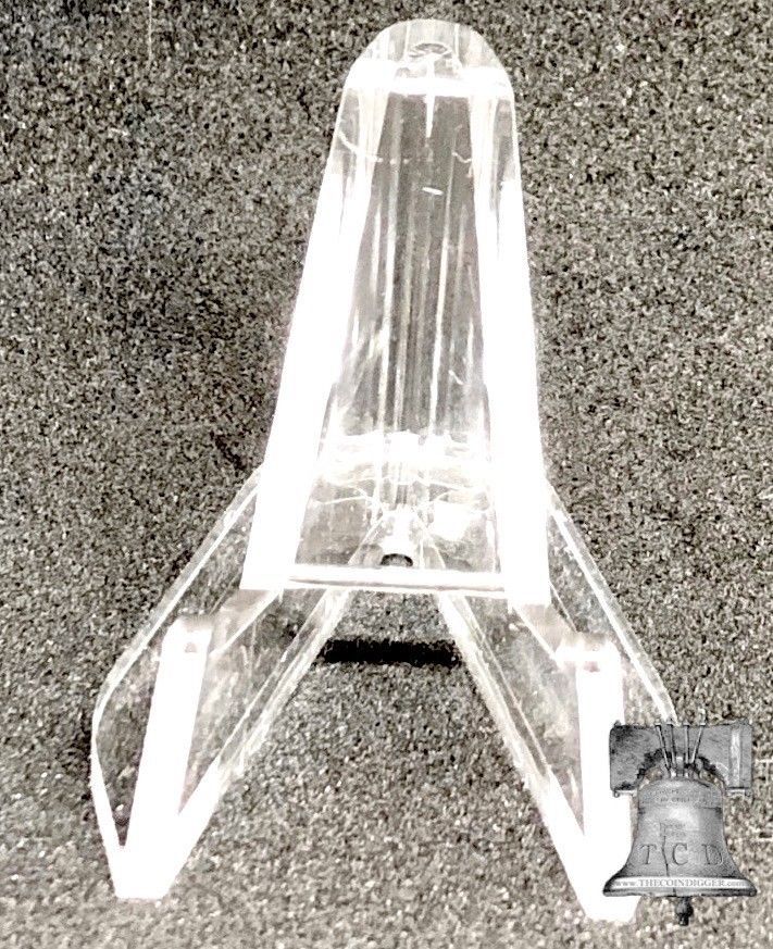 20 Display Stand Easel for Rock Fossil Mineral Geode Agate Stands Air-tite CLEAR