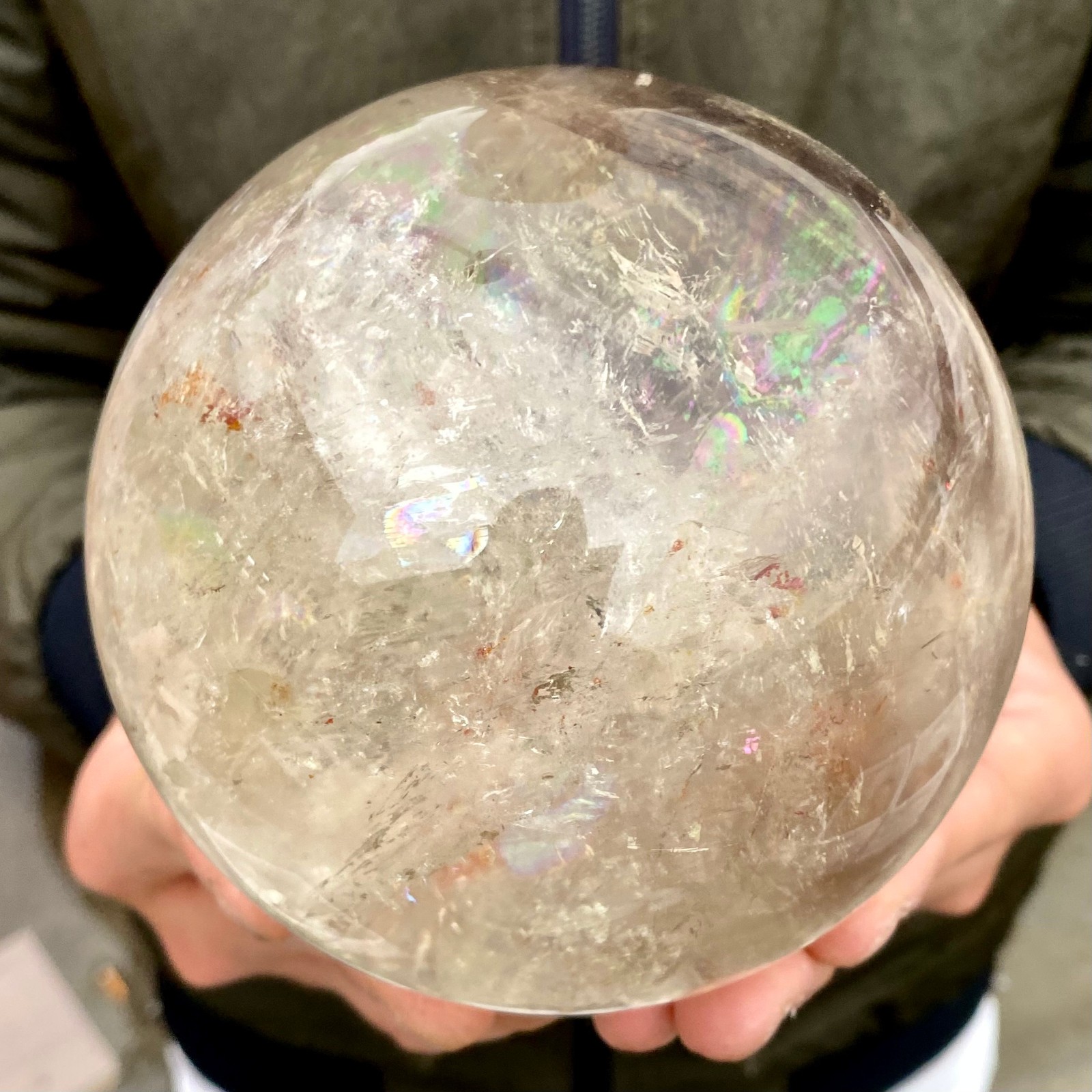 3.15LB Natural clear quartz sphere quartz crystal ball reiki Energy healing