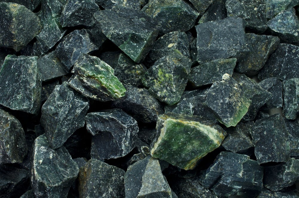 1/4 lb Green Serpentine Rough Stones – Natural Crystal Mineral Rock Tumbling