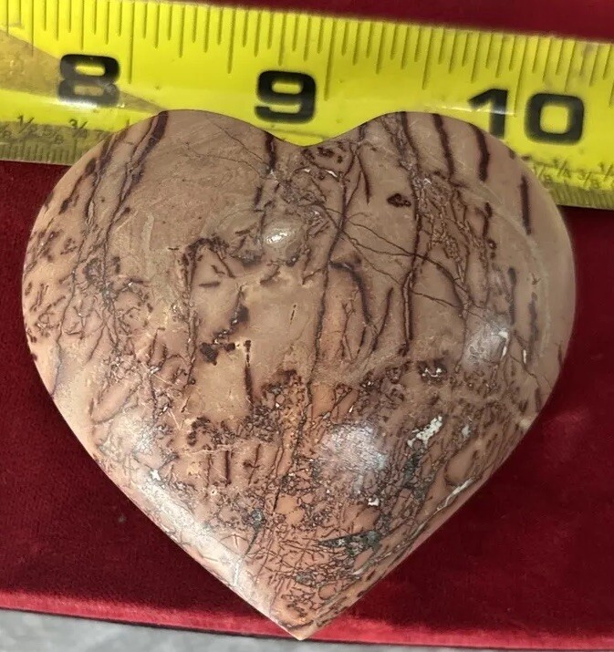 Mookaite Jasper 2 1/2 inch puffy heart