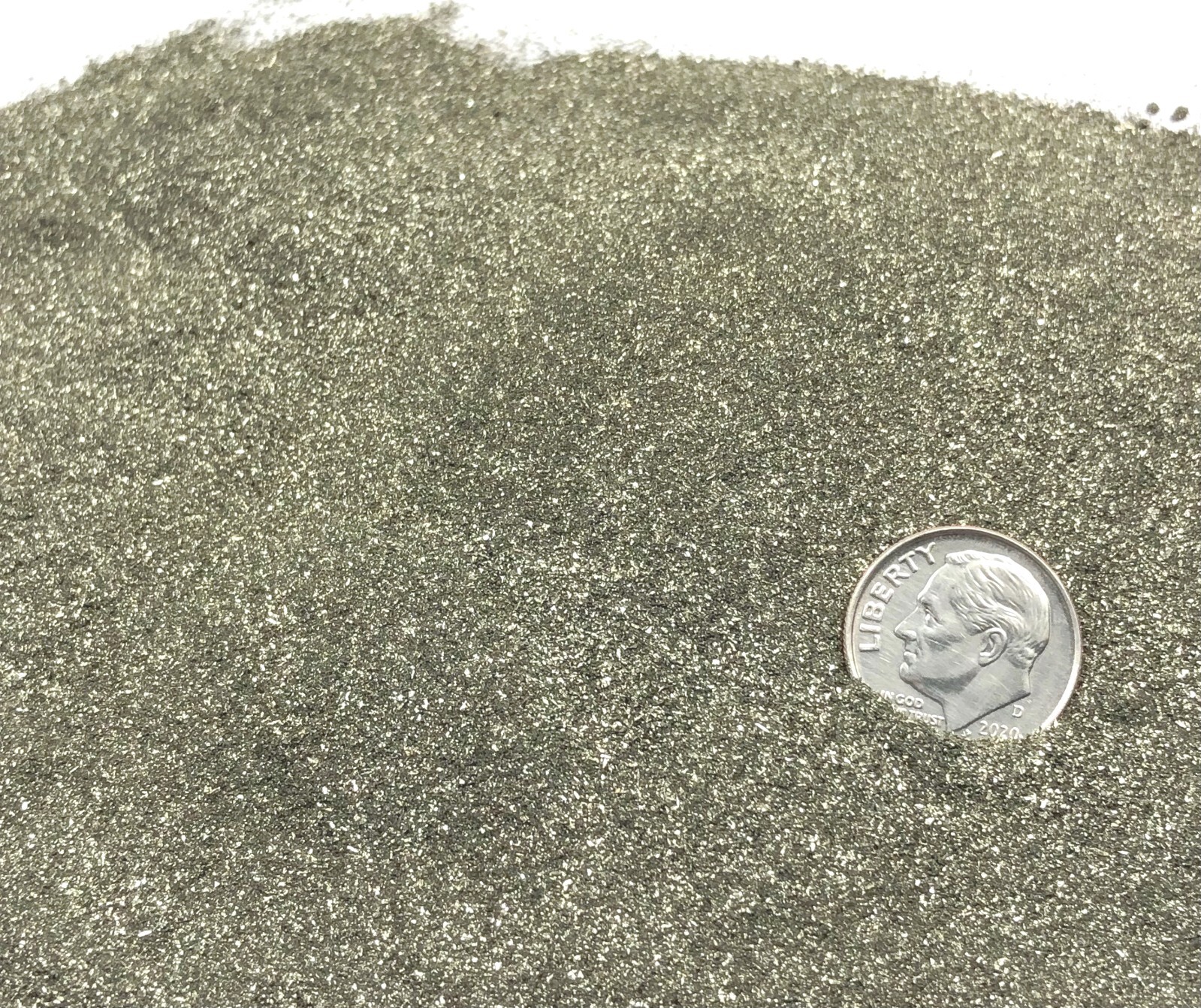 Crushed Cocada Pyrite Powder, High Luster for Gemstone Inlay & Metaphysical Art