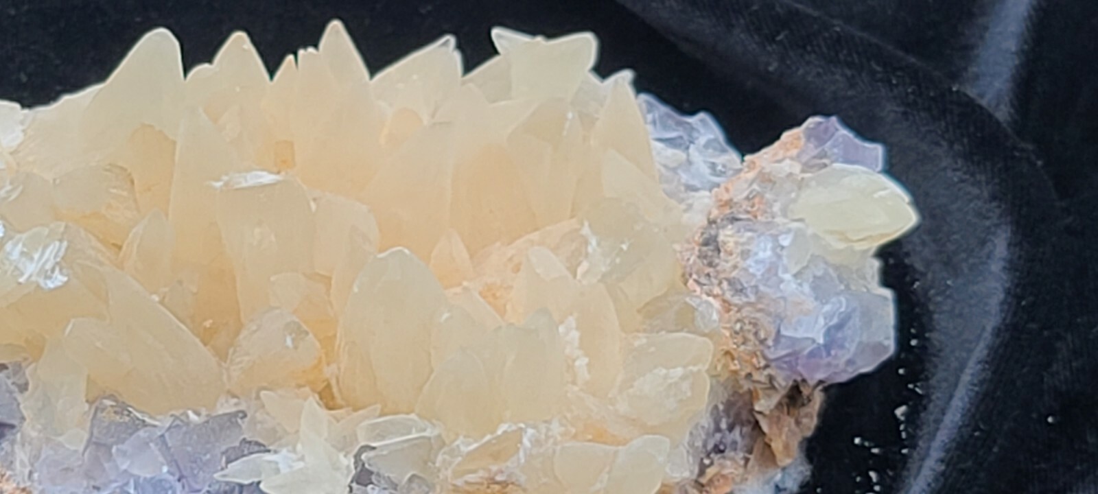 PAKISTAN : FLOURITE, CALCITE w/ APOPHOLITE GROWING ON AND AROUND CABINET PIECE