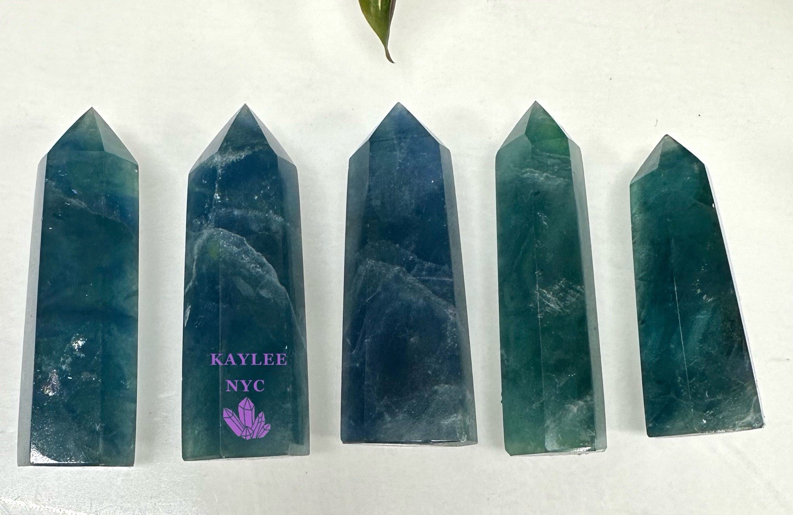 Wholesale Lot 1 Lb Blue Fluorite Tower Obelisk Tower Point Natural Crystal