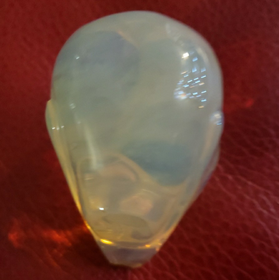 Quartz Alien Carved Head 1.5″