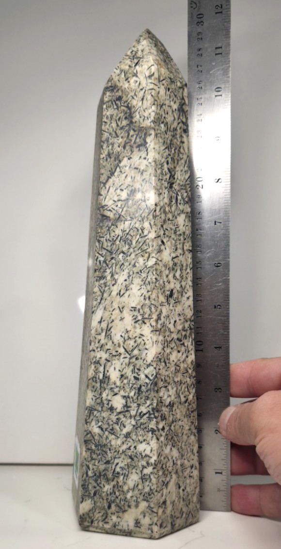 5.8LB 11.5″ Epidote Crystal Tower Obelisk