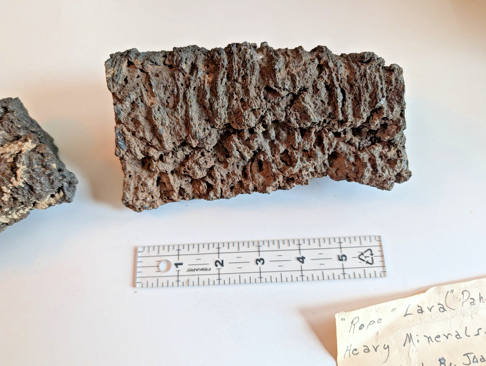 Vintage 1978 New Mexico Pahoehoe Rope Lava Rock Specimen Lot El Malpais Grants