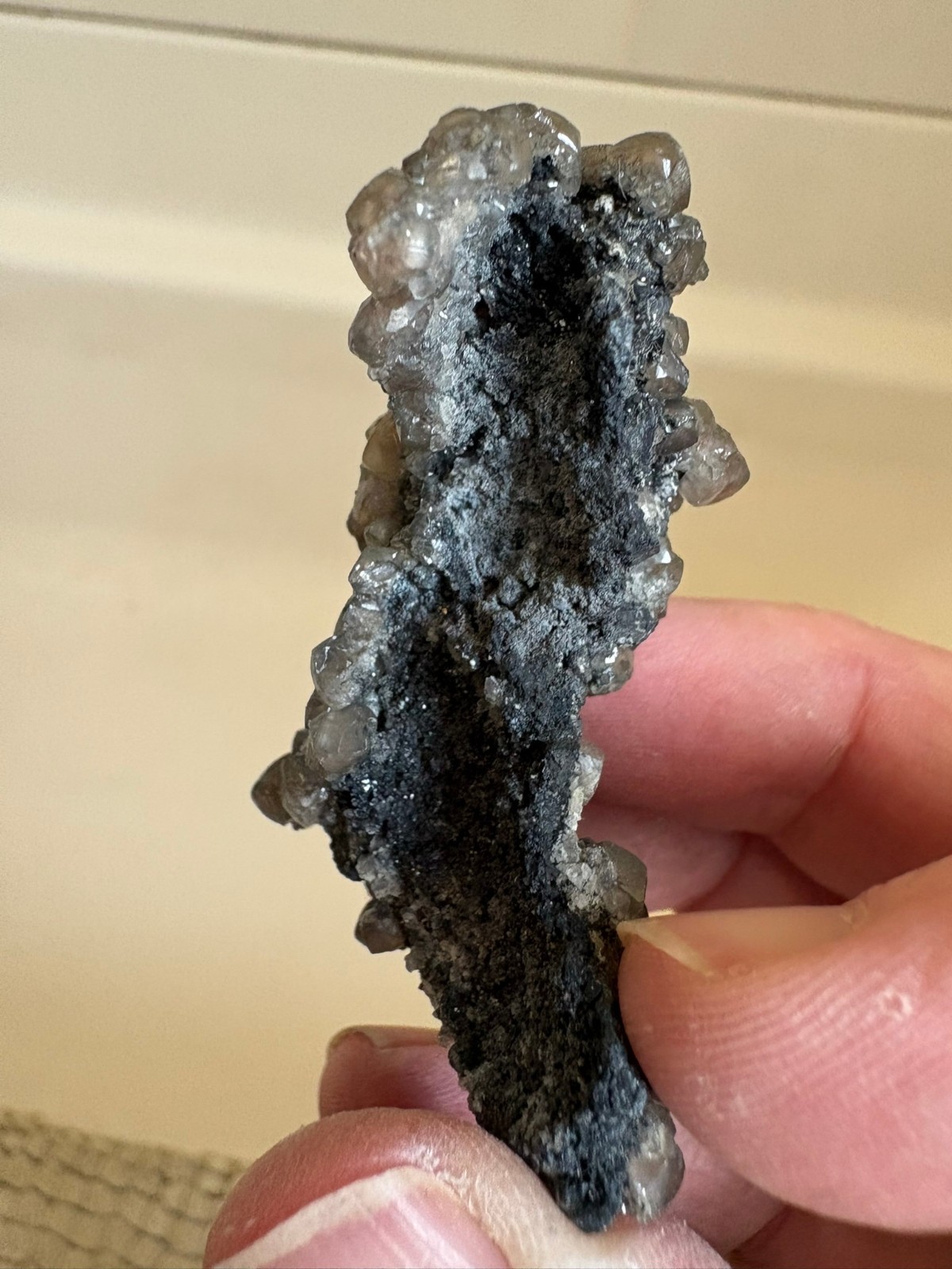 Smithsonite, with Tennantite/Chalcocite(?), Tsumeb, Namibia