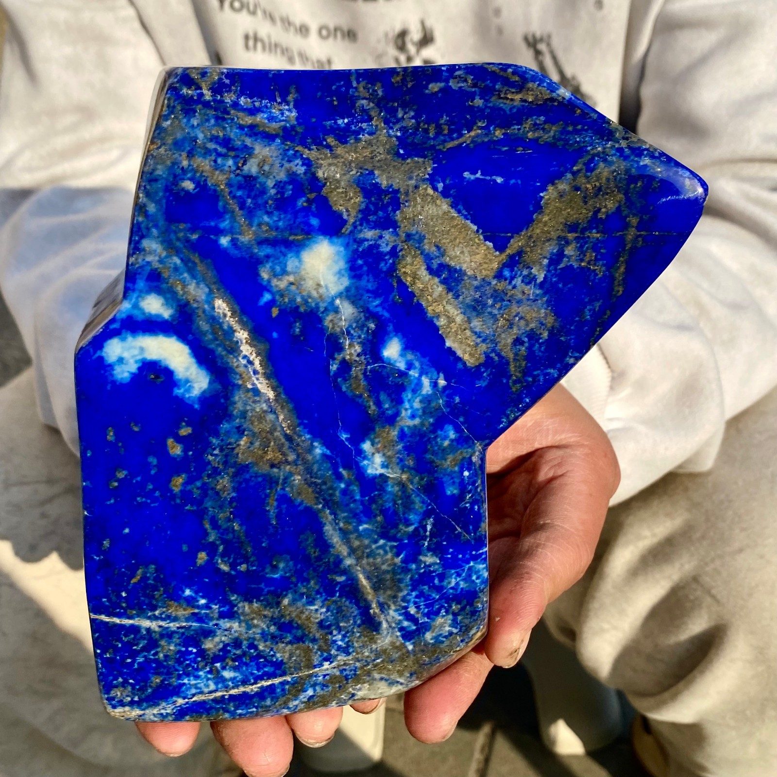 5.3LB LapisLazuli Freeform Polished Rough Tumble Healing Crystal Specimen Stone