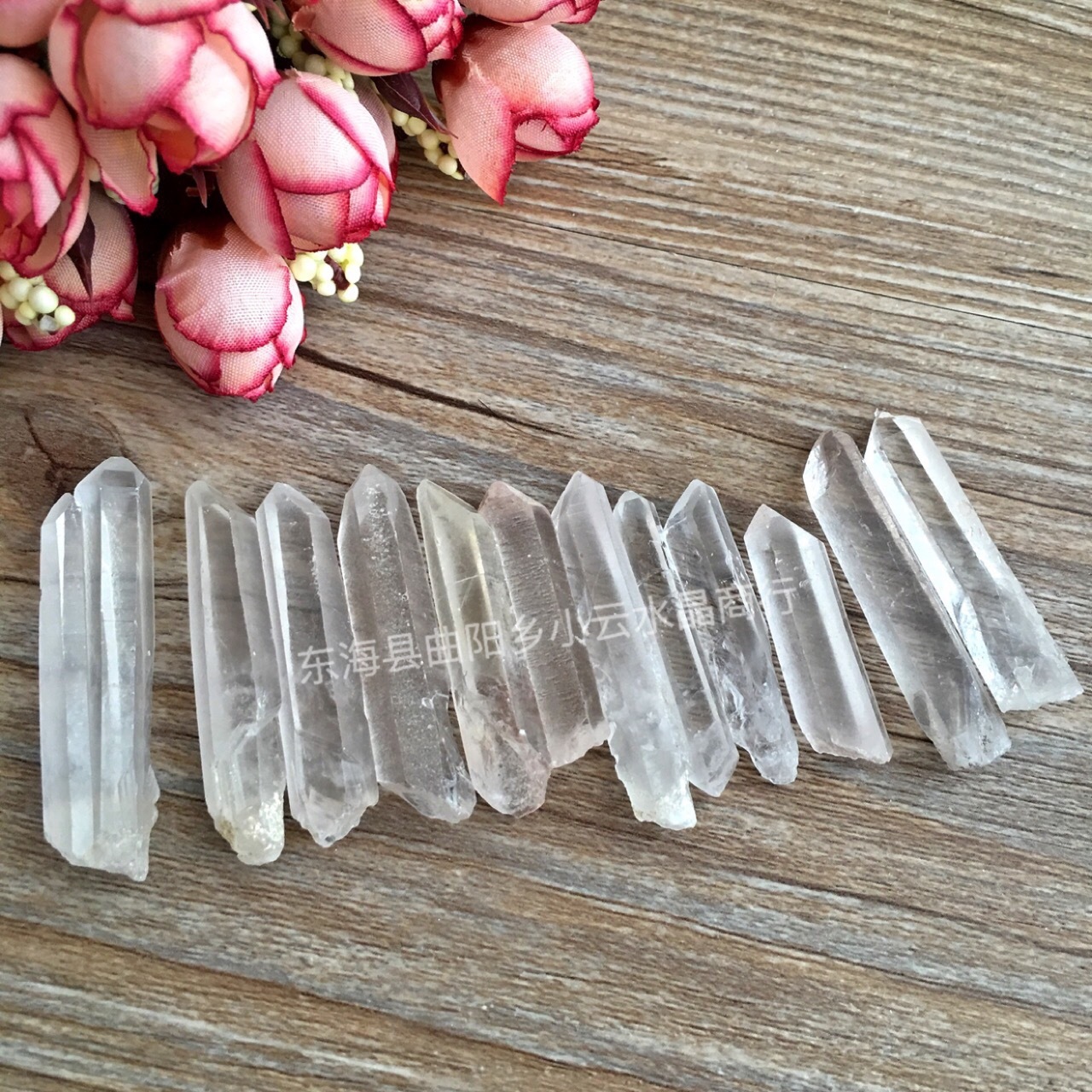 50g Tibet Nice Lot Natural Clear Quartz Crystal Points Wand Specimen US Seller