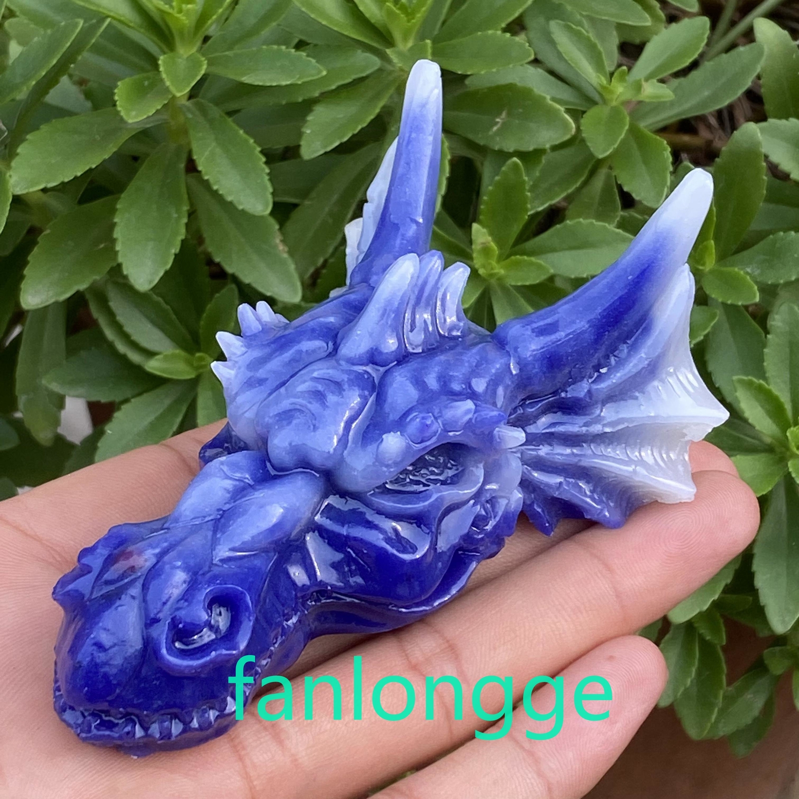 3.5″ Luminous Stone Pink Dragon skull Carved Quartz Crystal Gift Healing 1pc
