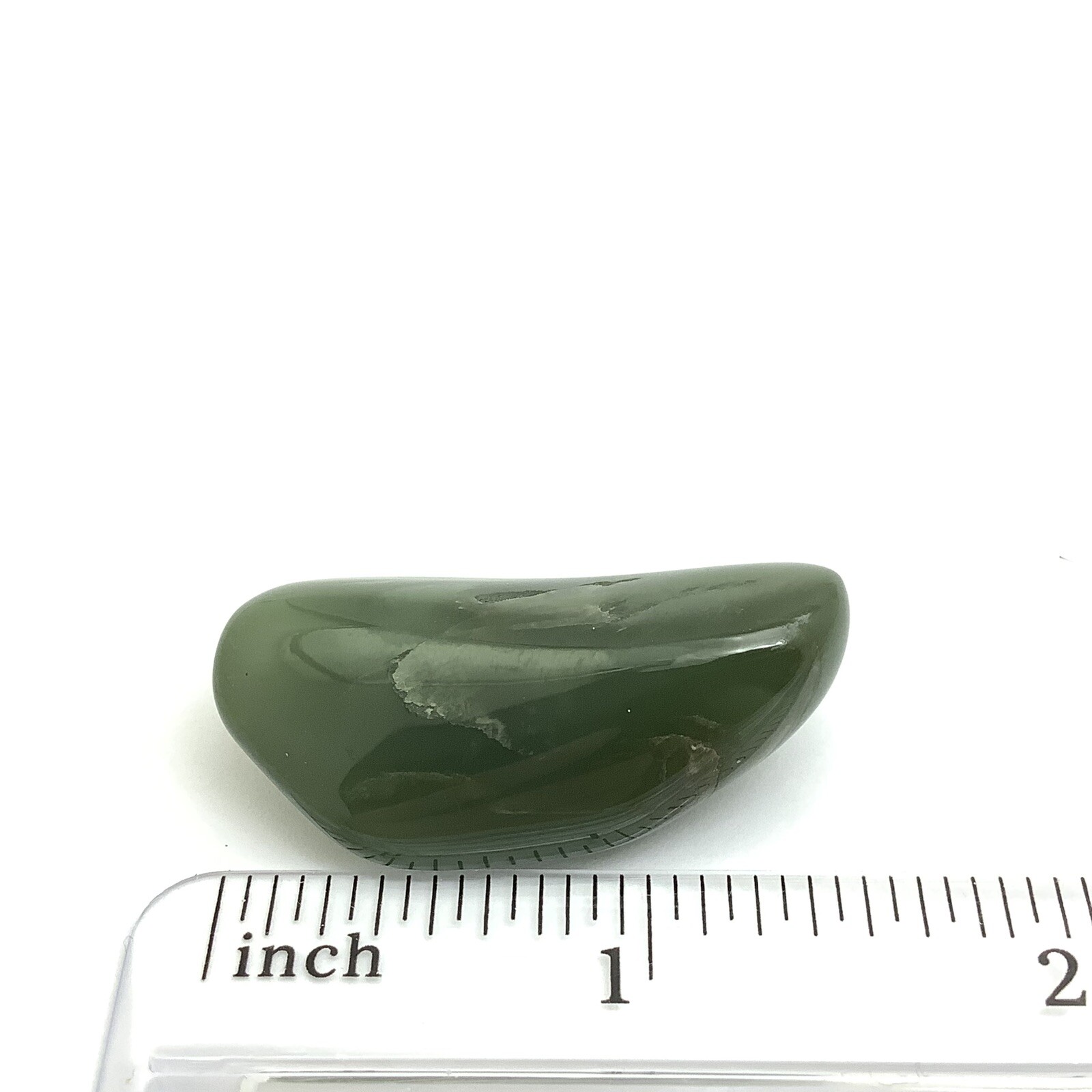 Siberian Jade Pebble Primo Green Polish Nephrite Jade Stone Specimen Siberia 15g