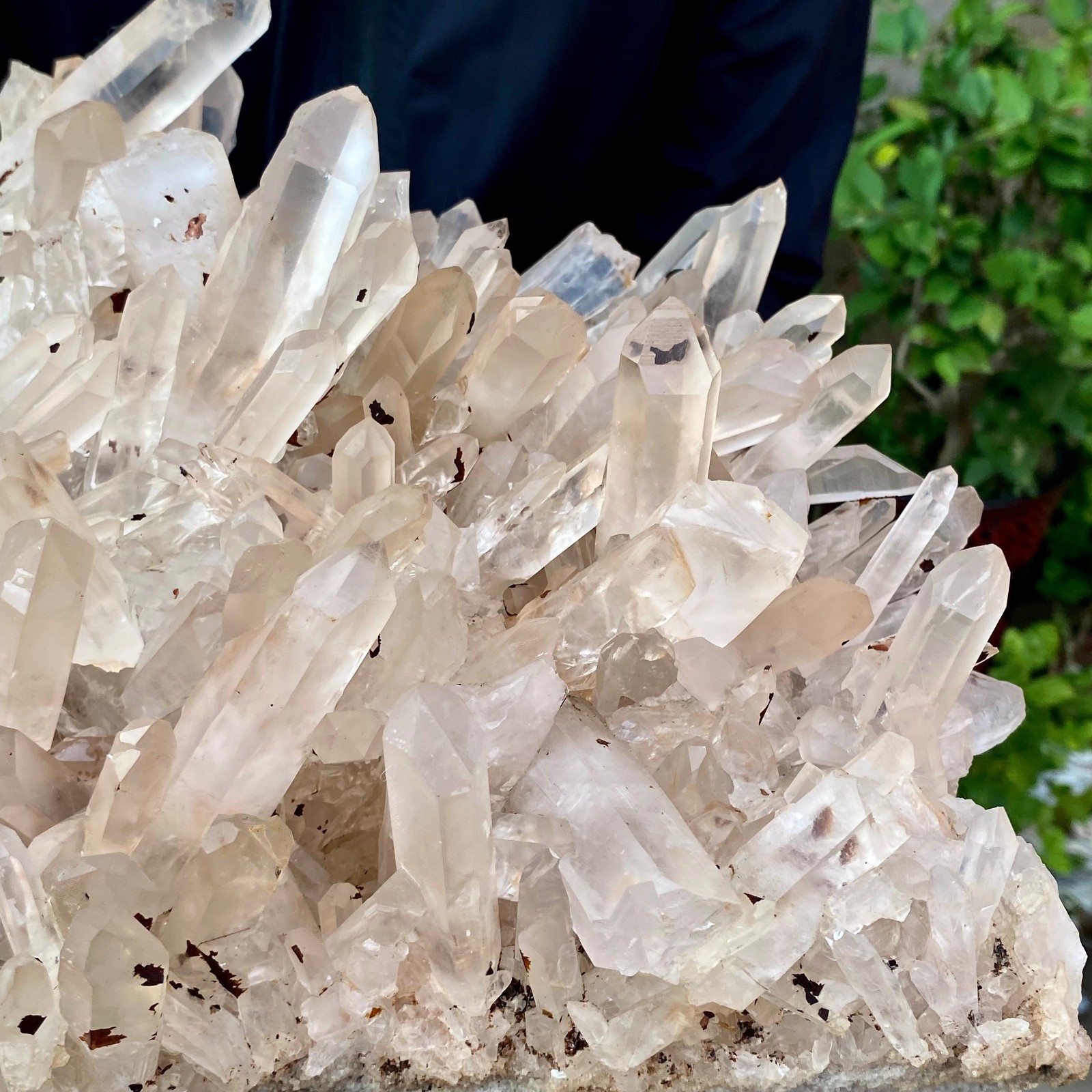 26.89LB Large Natural Clear White Crystal Quartz Cluster Energy Healing Specimen