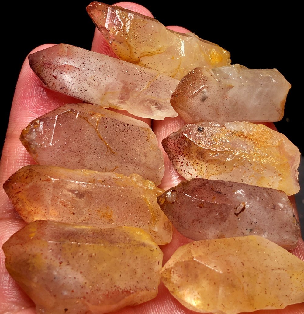 99g 9PC Fire Quartz Lepidocrocite Ignite your Passion Purpose Play Namibia t887