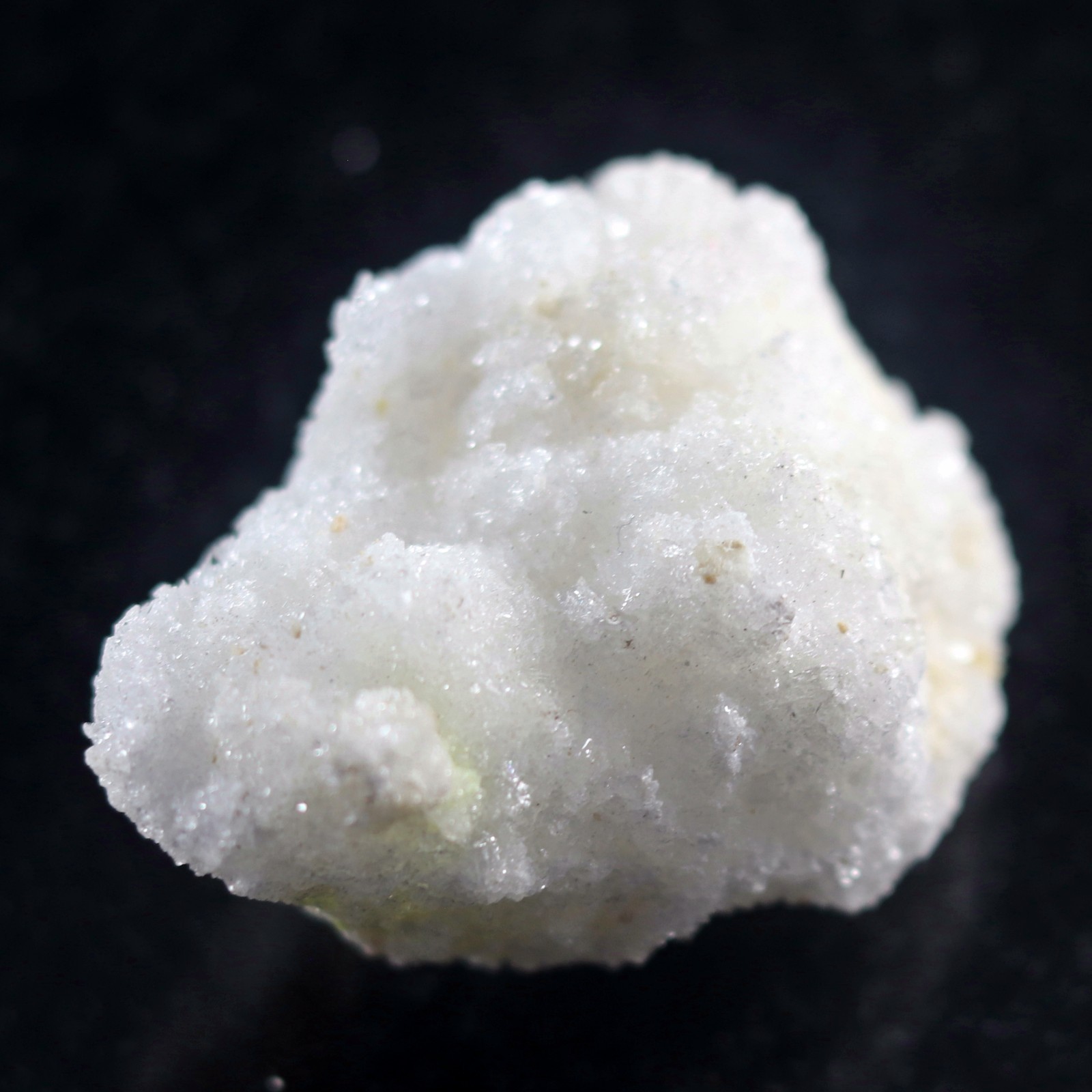 Fluorescent Mineral Specimen: Gypsum Selenite with Novacekite, Mexico (SEL626)