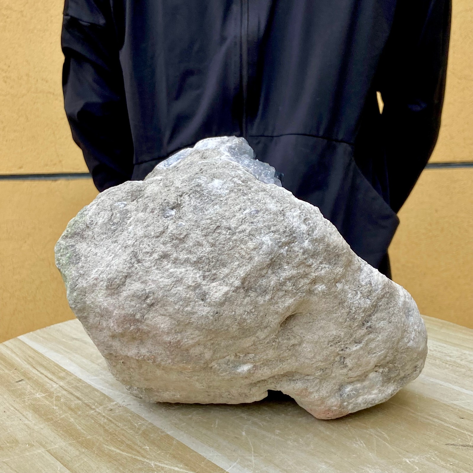 25.35LB Natural Beautiful Blue Celestite Crystal Geode Cave Mineral Specimen
