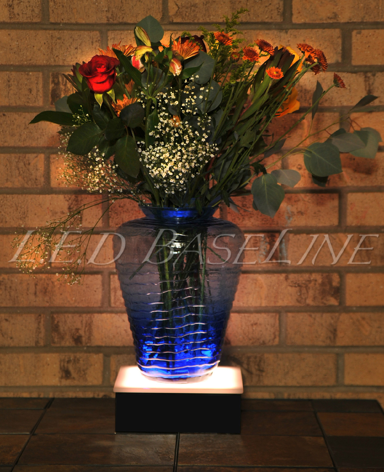 12×12 LED Lighted Display Stand Pedestal for Art Crystals Flowers