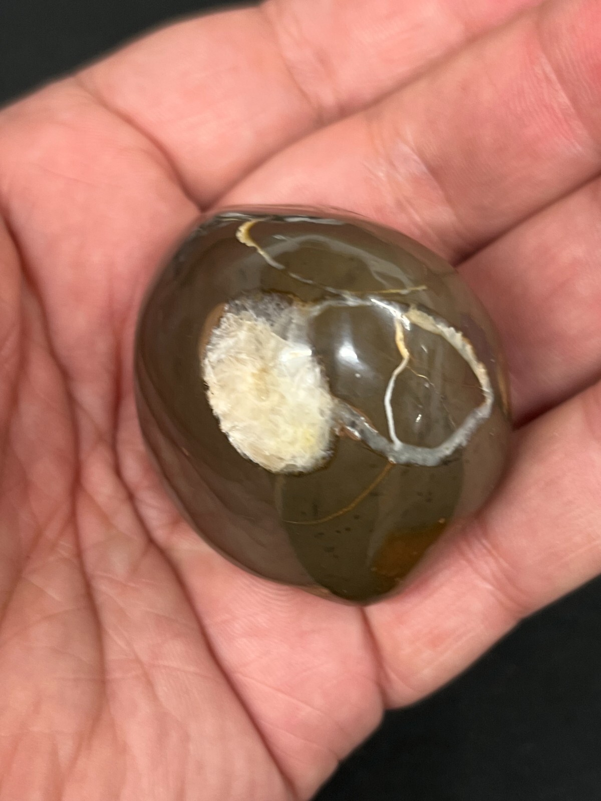 Septarian Lightning Stone Polished Michigan