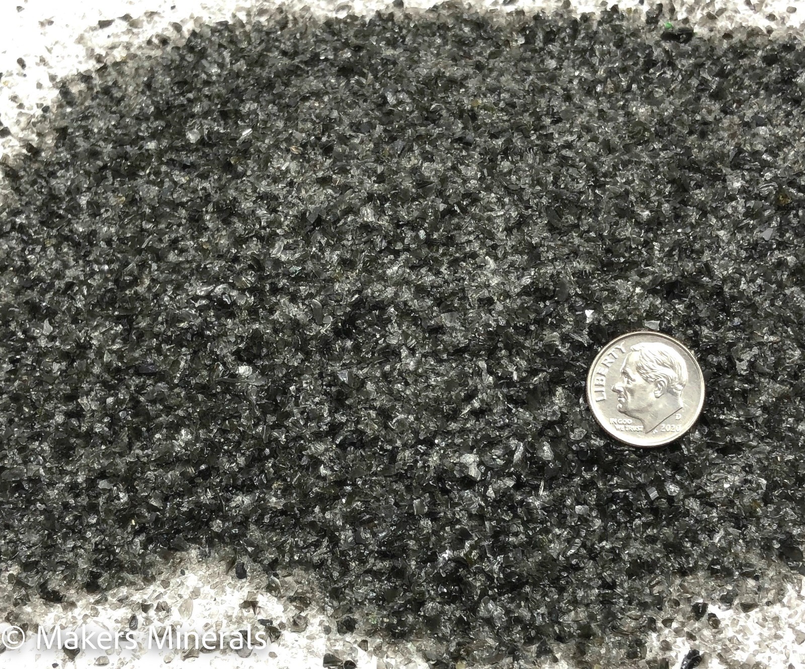 Crushed Black Obsidian Sand, 0.25mm-2mm, for Stone Inlay, Sand Jewelry, & Resin