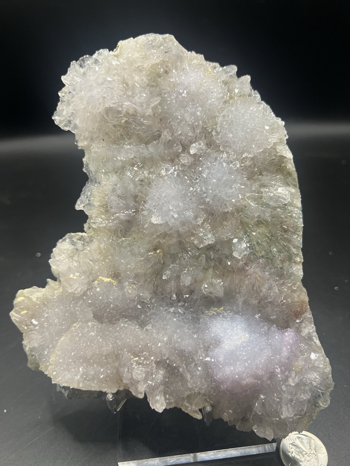 Large Natural 1.3 LB Multicolor Zeolite W/ Stand!Crystals ,Minerals,Home Decor