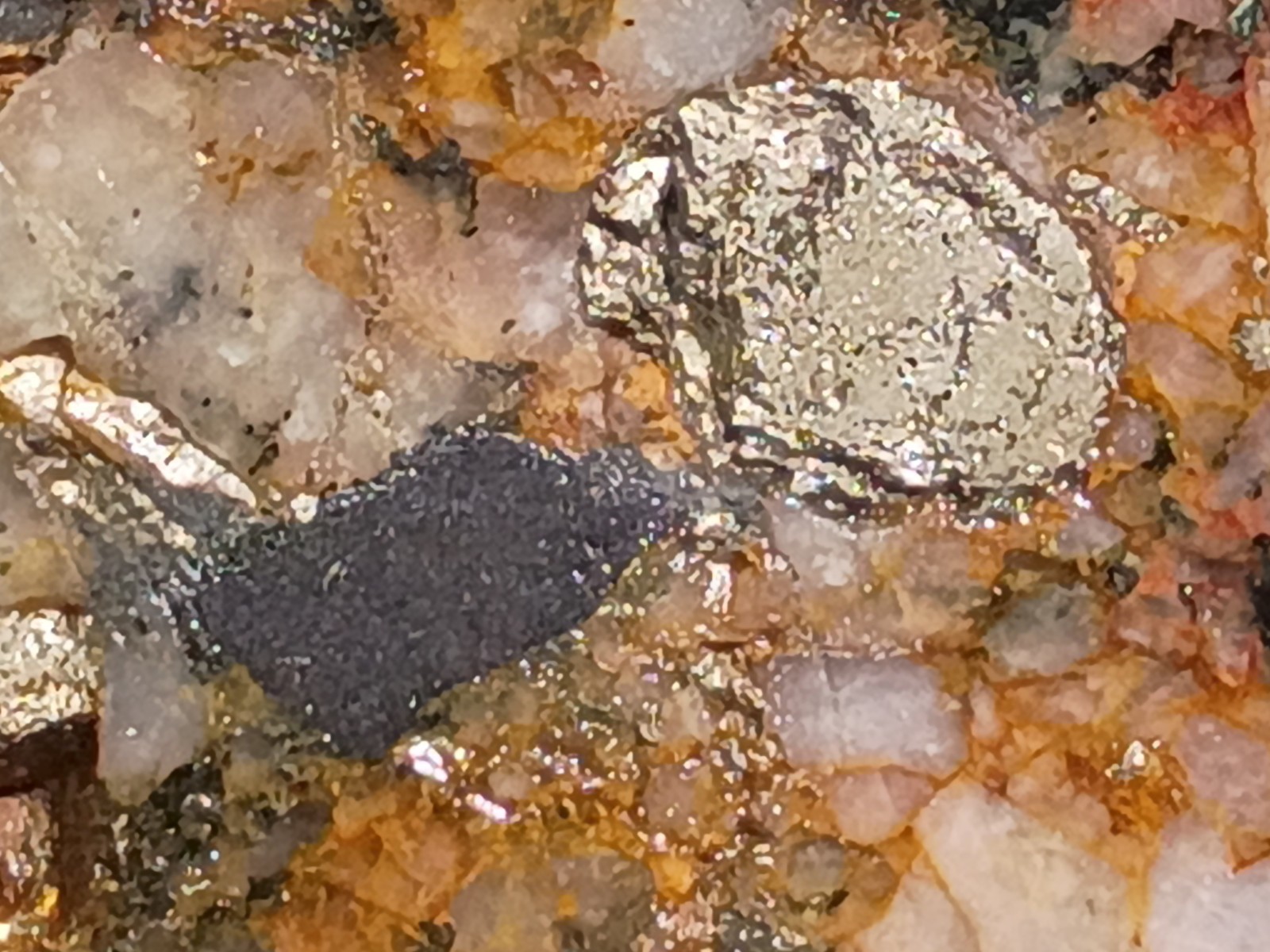 Rare Old Stock Pilot Knob Specimen Magnetic Magnetite Pyrite Feldspar Quartz