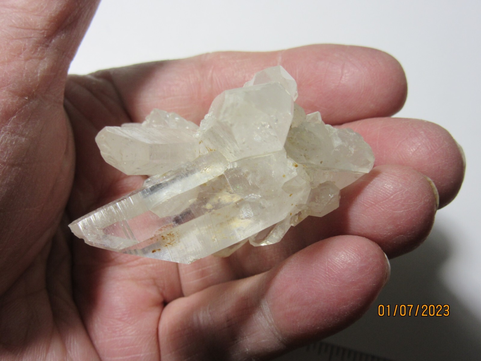 Arkansas Natural Quartz Crystal 2 3/8″ Cluster Collectible Reiki MIAQC-1