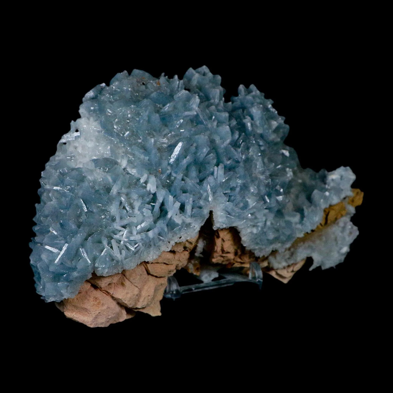 XL 7″ Ice Blue Tabular Barite Blades Crystal Mineral Meknes-Tafilalet Morocco