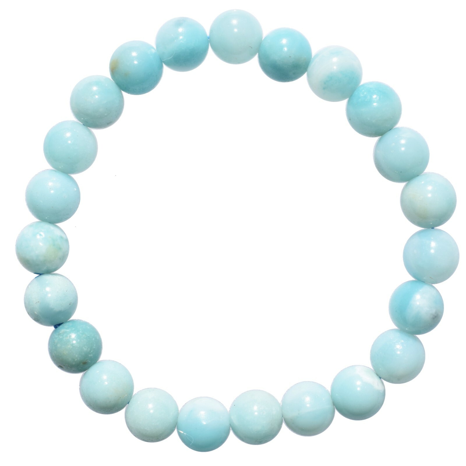 Premium CHARGED Amazonite Crystal 4mm – 8mm Bead Bracelet Stretchy ENERGY REIKI