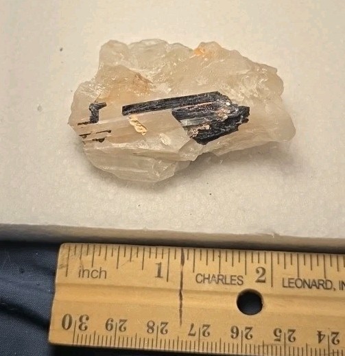 Black Tourmaline In Quartz Matrix Natural 2.25×1.4x.9 Inches Phenomenal