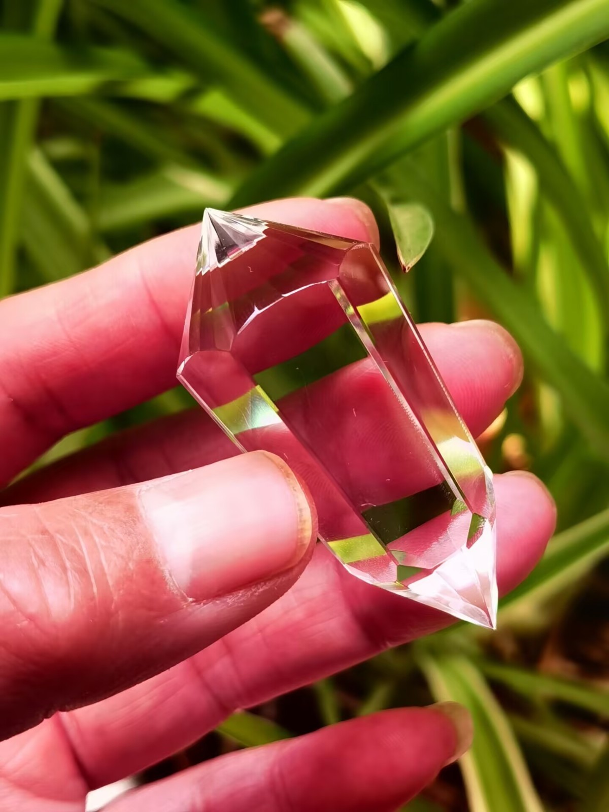 Tibetan Himalayan High Altitude 3 Gate 24 Sided Crystal Quartz Vogel Wand 2.0”