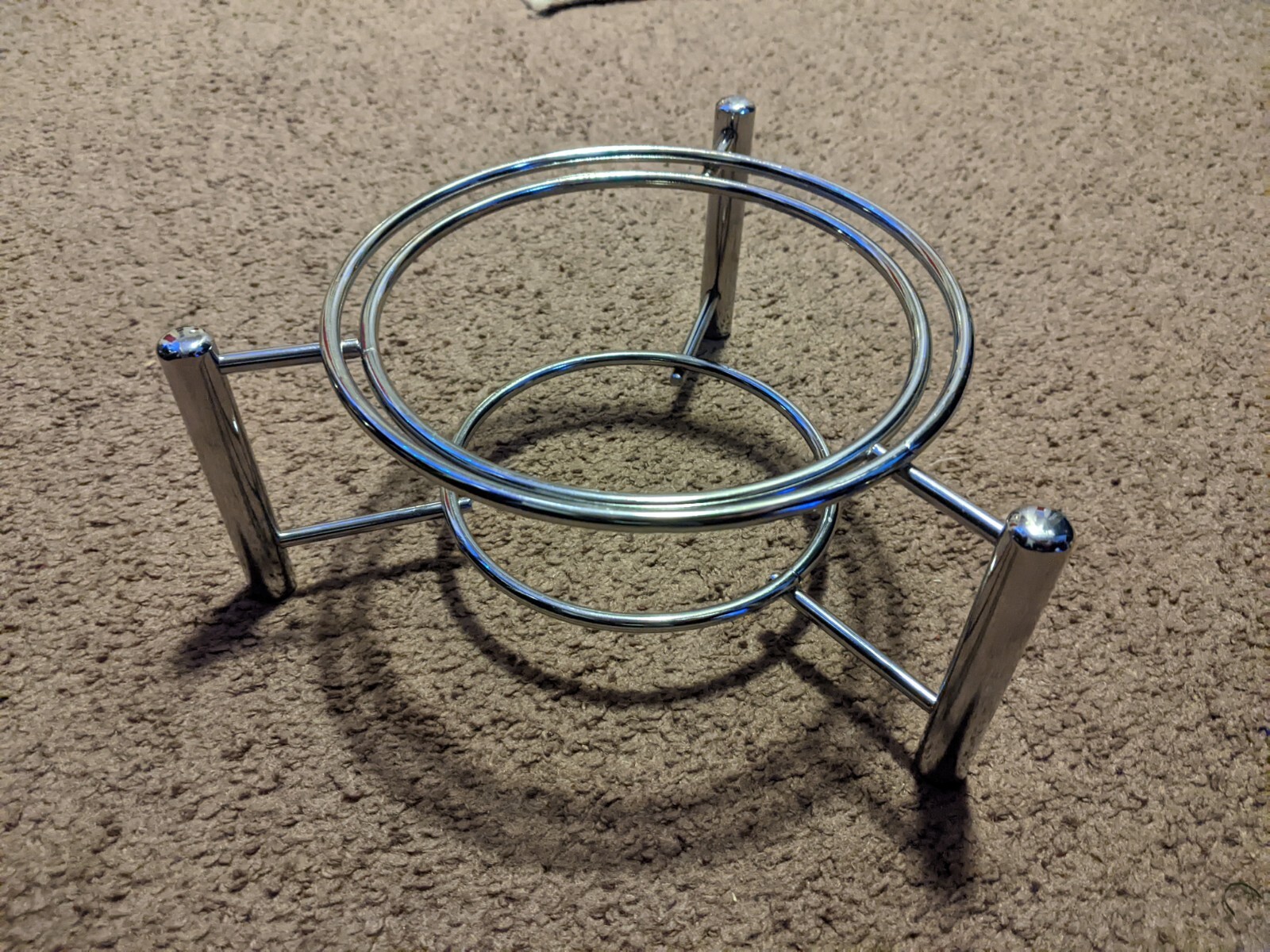 Crystal Ball Display Stand Chrome Collectable Great Condition Buy Now!