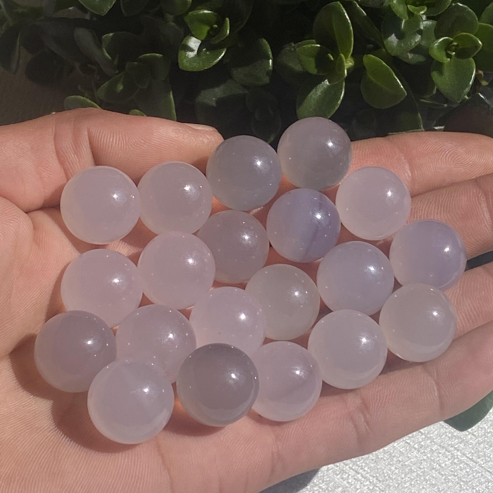 20pcs Wholesale Natural Grey agate Ball Quartz Crystal 15mm+ Sphere Reiki Gem