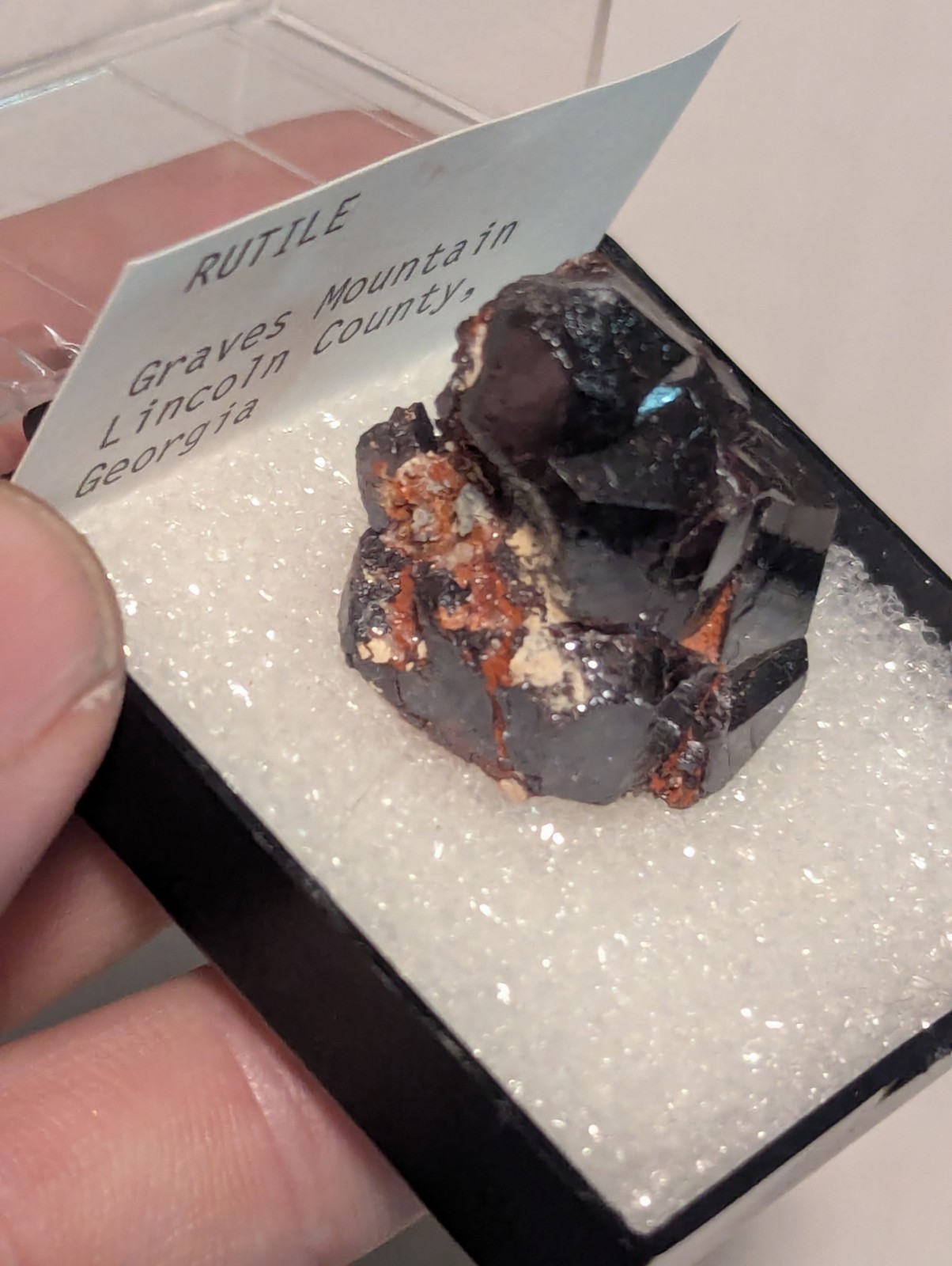 Large Natural Rutile Crystal Graves Mtn GA Georgia