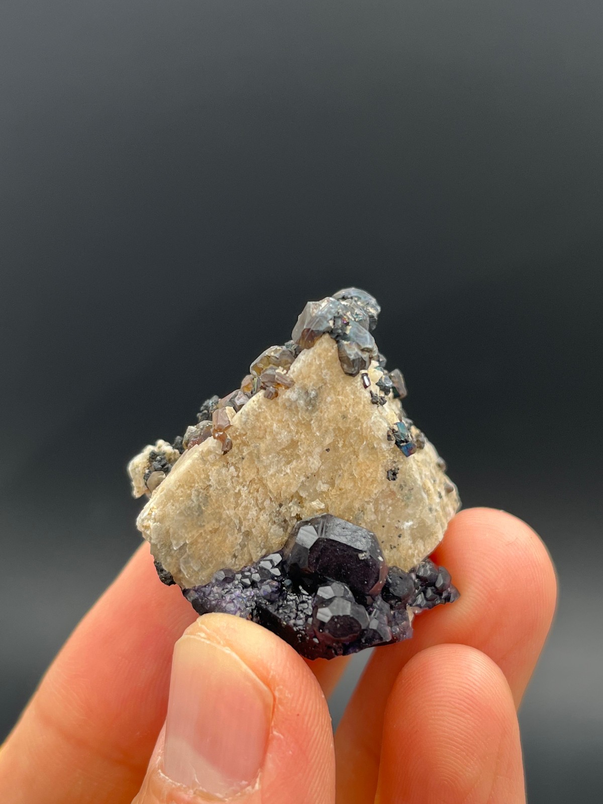 33g Fluorite With Marmatite From Huanggangliang No.2 Area Inner Mongolia China