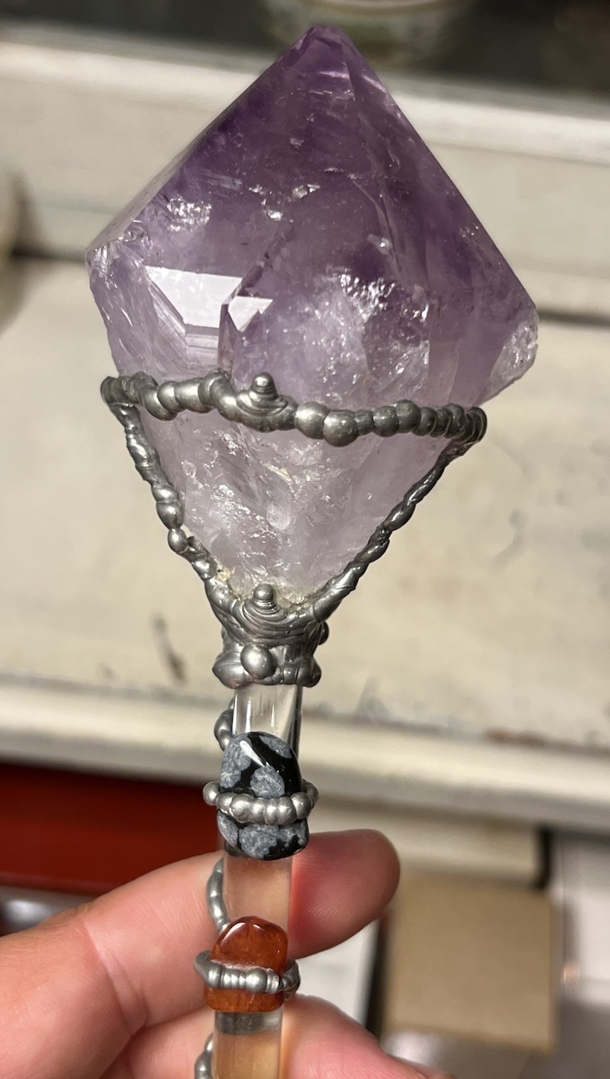 Crystal & Gemstone Chakra Energy Balancing Healing Magic Witch Wand